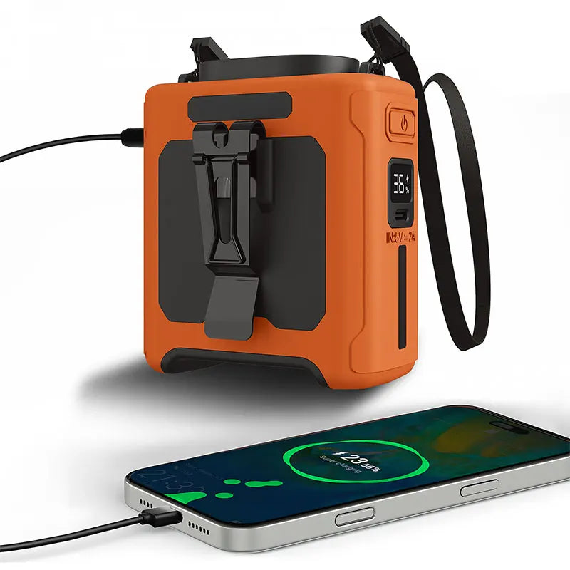 VENTILATEUR 10000mAh AVEC 5 VITESSES ET LUMIERE