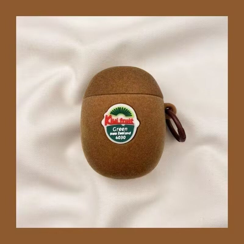 ETUI EN SILICONE POUR AIRPODS-IPHONE AVEC MOTIF KIWI