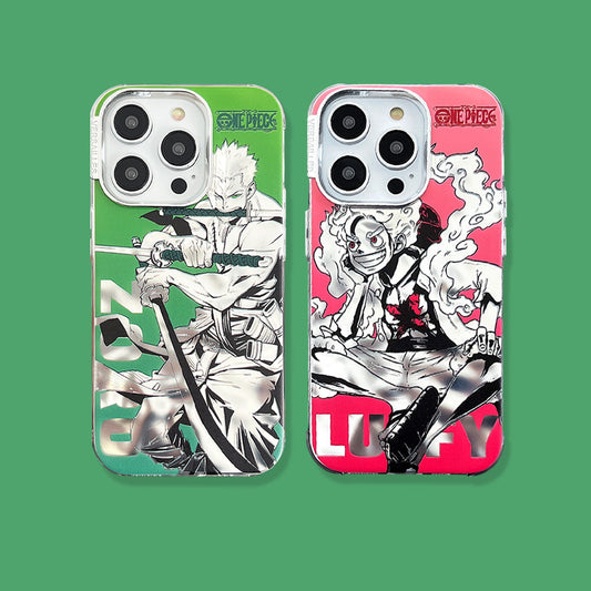 COQUE IPHONE ELECTROPLAQUEE AU DESIGN LUFFY ZORO