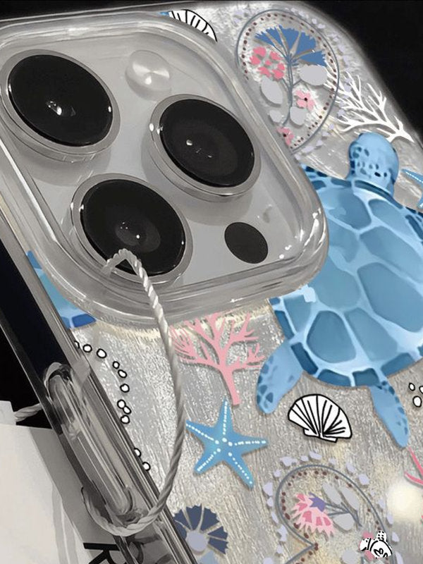 COQUE DE TELEPHONE TORTUE CORAIL