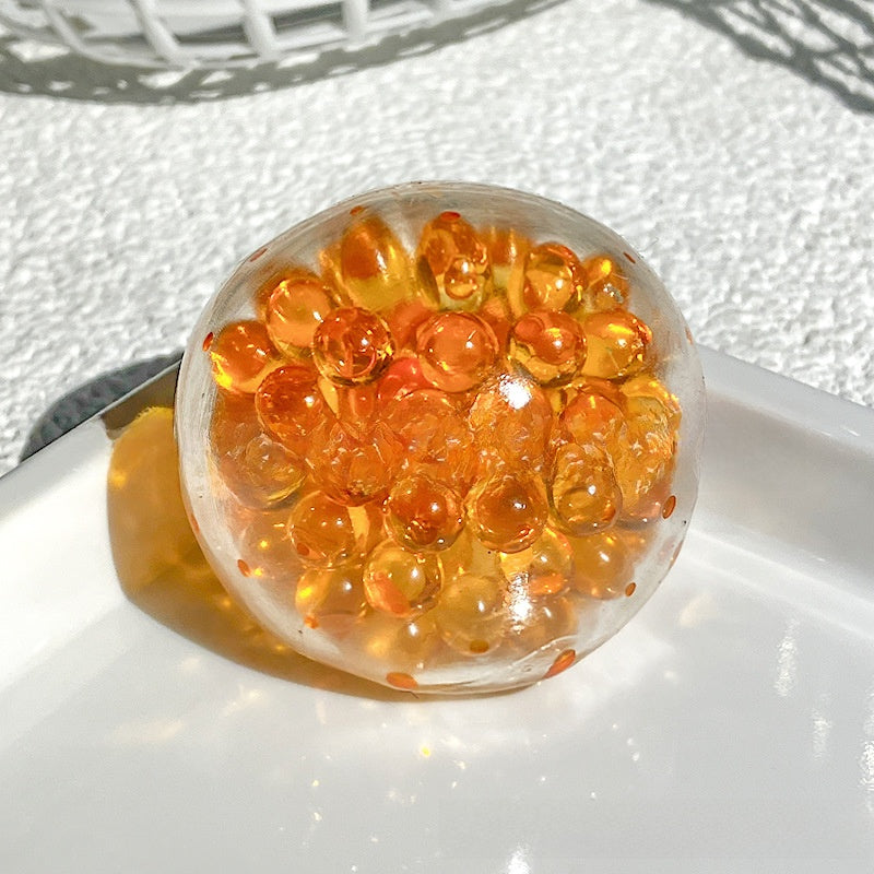 BALLE ANTI-STRESS SENSORIELLE TRANSPARENTE