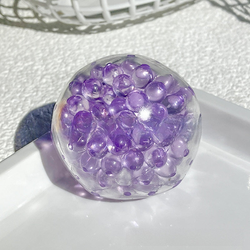 BALLE ANTI-STRESS SENSORIELLE TRANSPARENTE