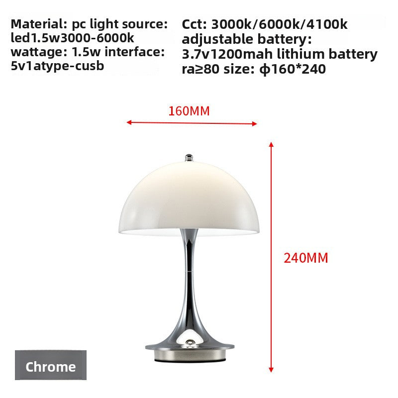 LAMPE DE TABLE RECHARGEABLE A COMMANDE TACTILE