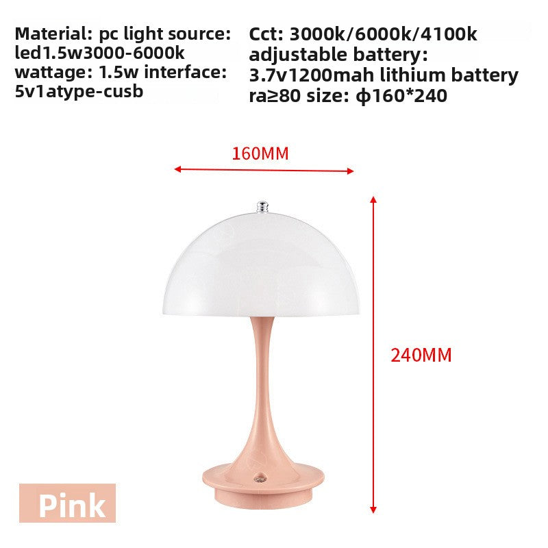 LAMPE DE TABLE RECHARGEABLE A COMMANDE TACTILE