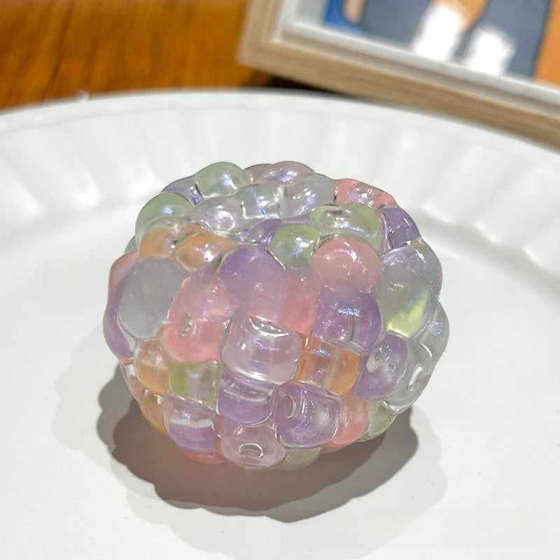 BALLE ANTI-STRESS SENSORIELLE TRANSPARENTE