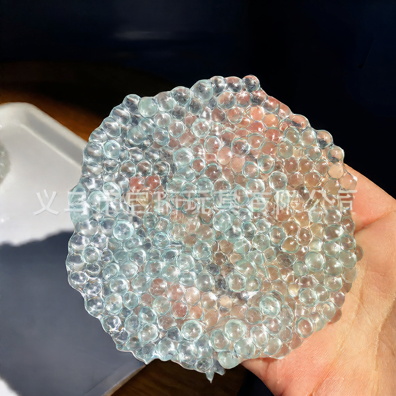 BALLE ANTI-STRESS SENSORIELLE TRANSPARENTE