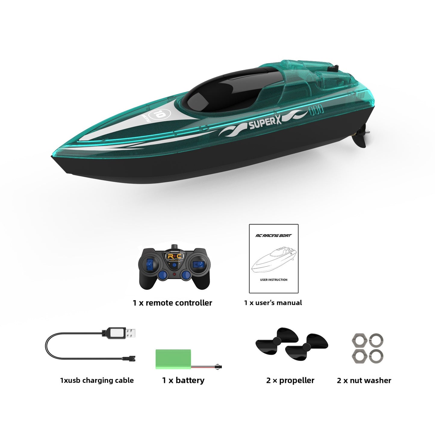 BATEAU A COMMANDE LUMINEUSE