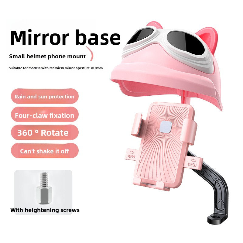 SUPPORT TELEPHONE COMPACT POUR CASQUE VELO/MOTO