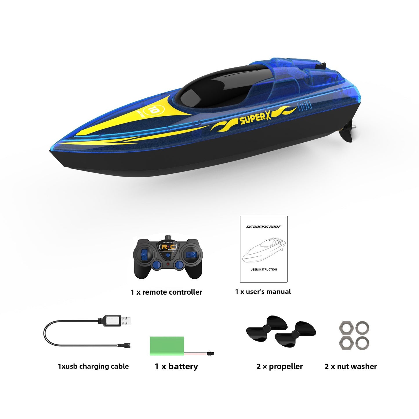 BATEAU A COMMANDE LUMINEUSE