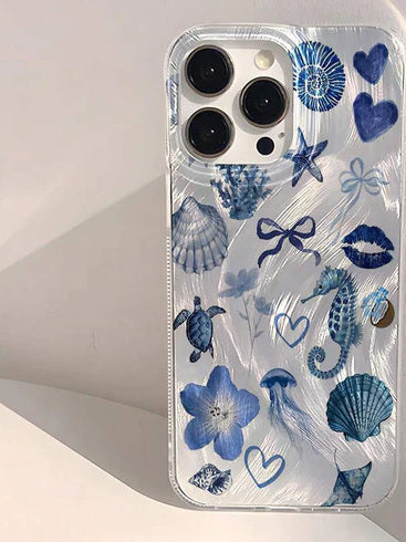 COQUE TELEPHONE MOTIFS D'ANIMAUX MARINS