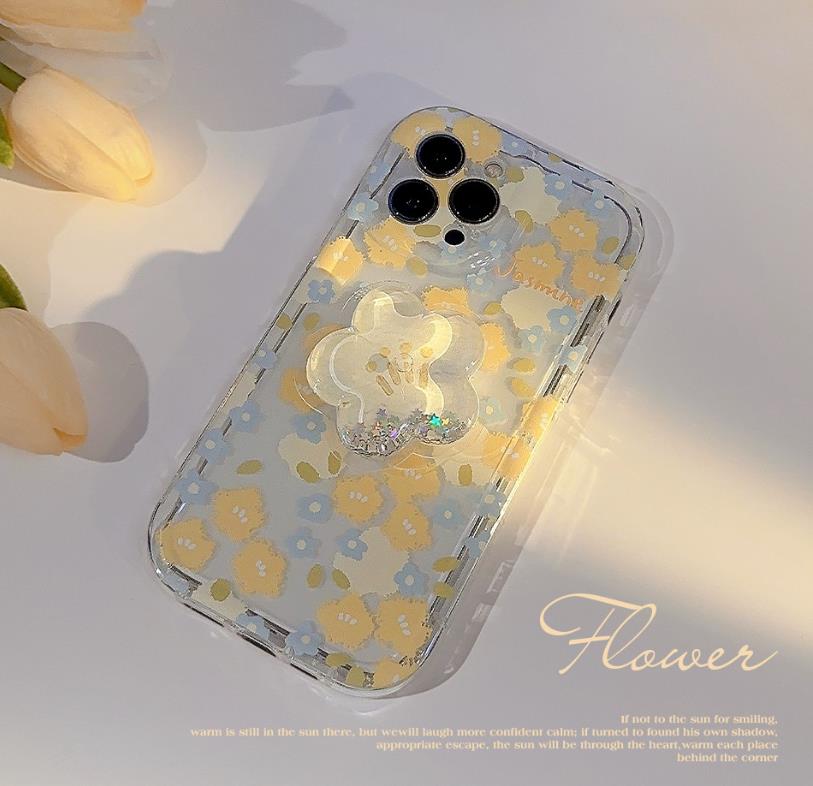ETUI TELEPHONE A MOTIFS FLORAUX