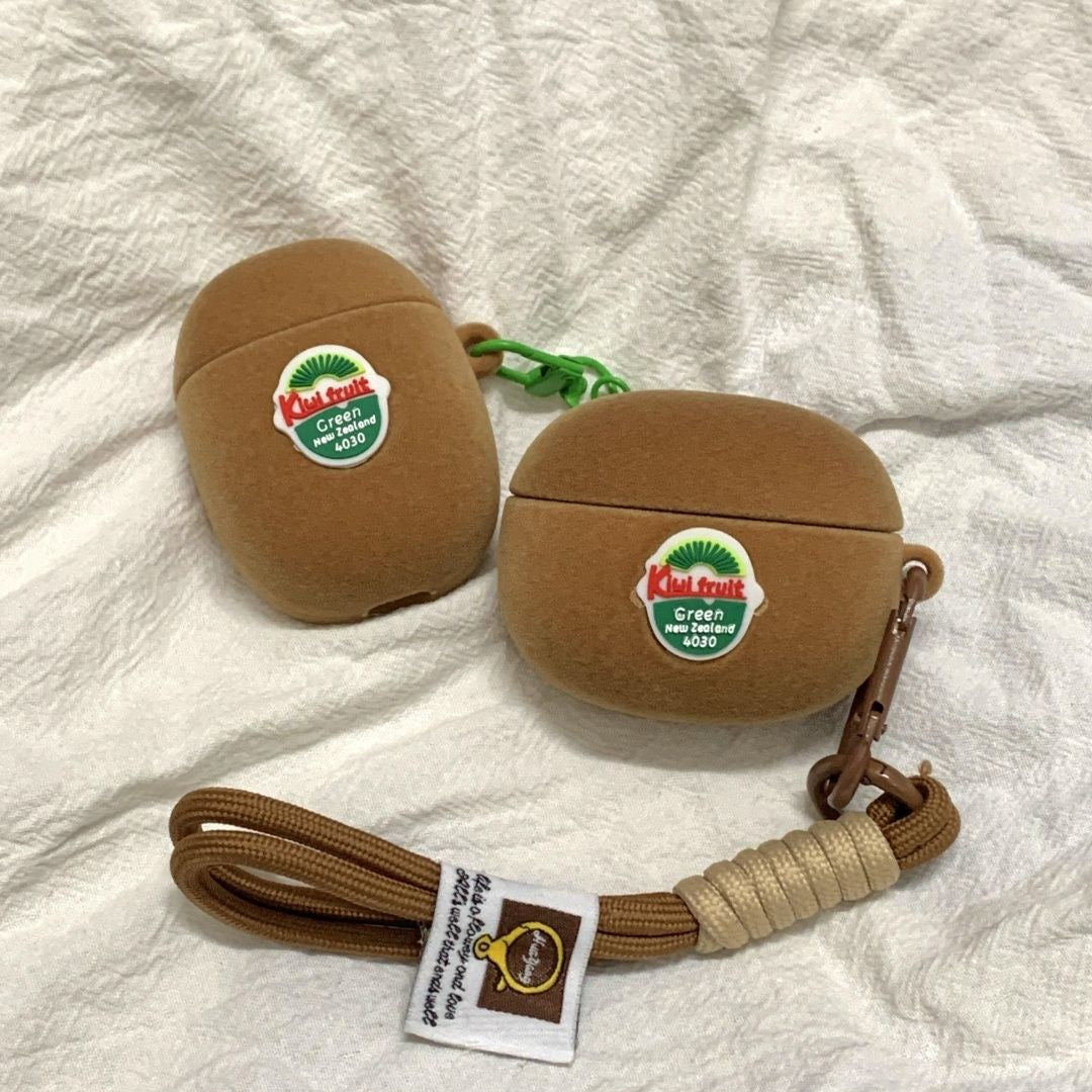 ETUI EN SILICONE POUR AIRPODS-IPHONE AVEC MOTIF KIWI