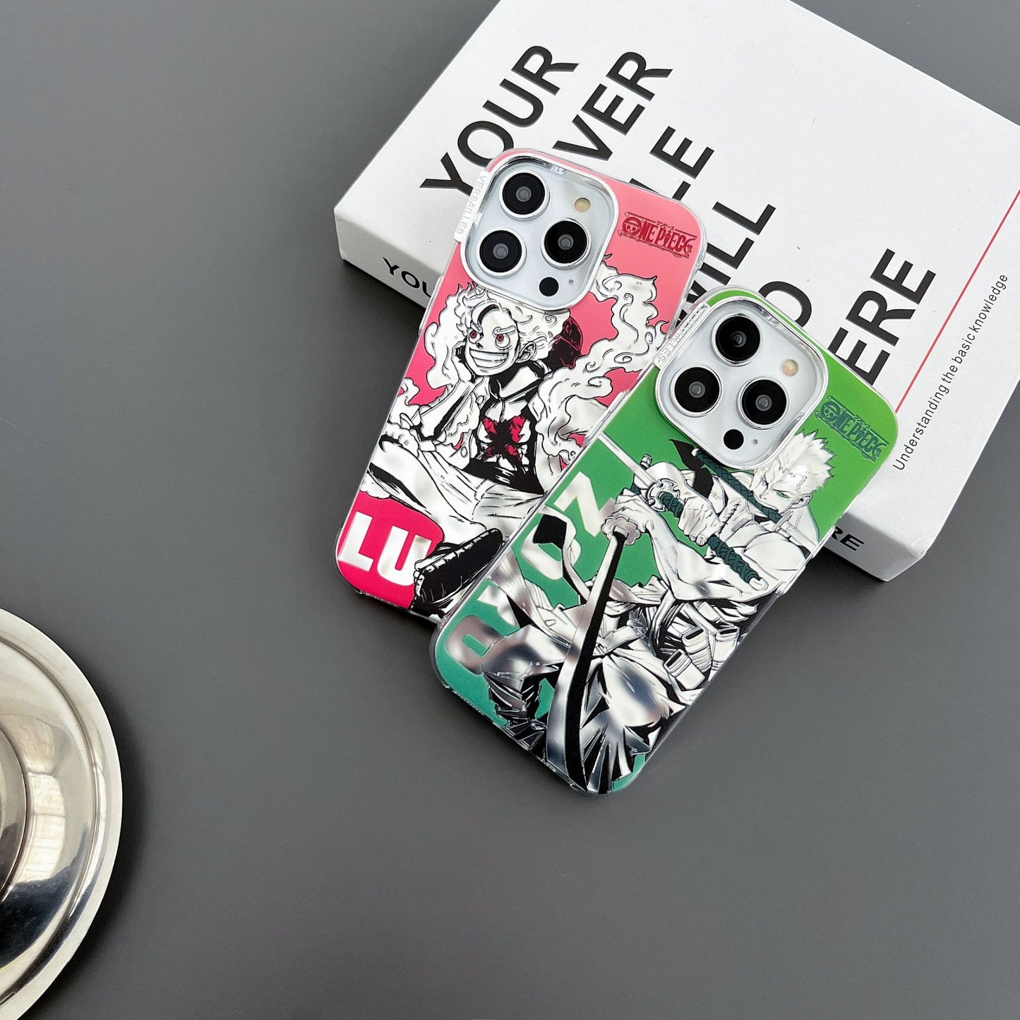 COQUE IPHONE ELECTROPLAQUEE AU DESIGN LUFFY ZORO