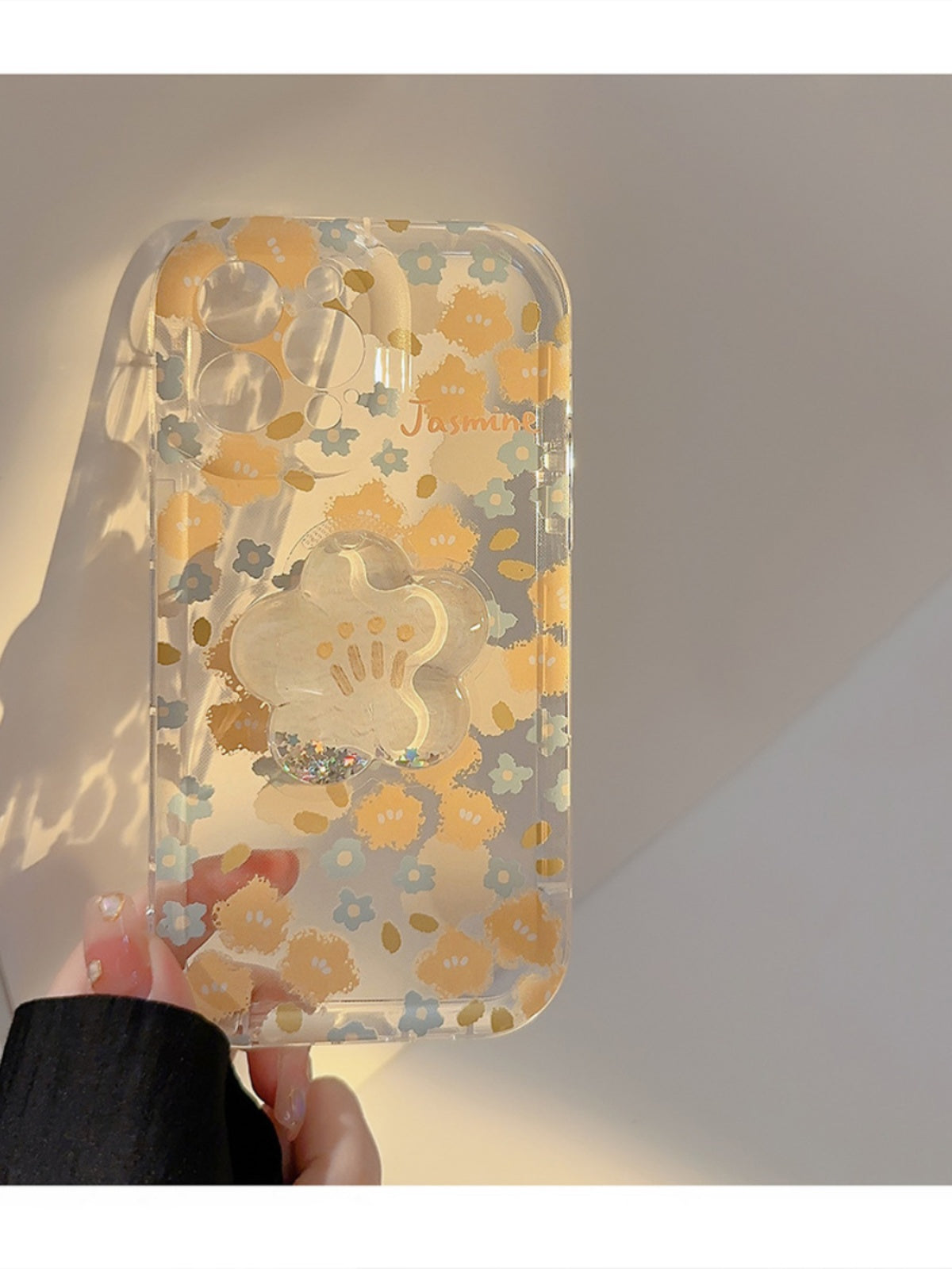 ETUI TELEPHONE A MOTIFS FLORAUX