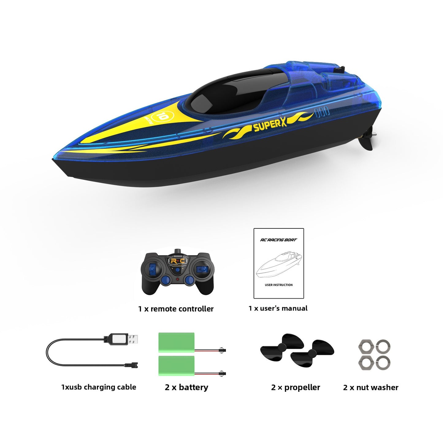 BATEAU A COMMANDE LUMINEUSE