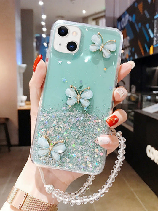 COQUE TELEPHONE DESIGN PAPILLON