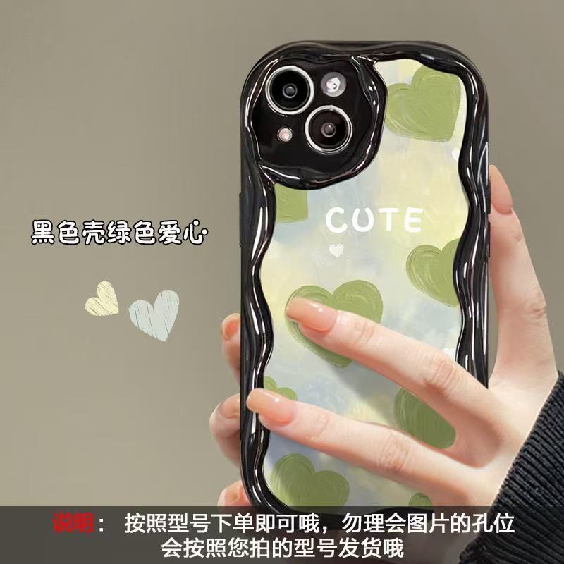 ETUI DE TELEPHONE EN SILICONE AVEC CHAINE D'AMOUR POUR IPHONE