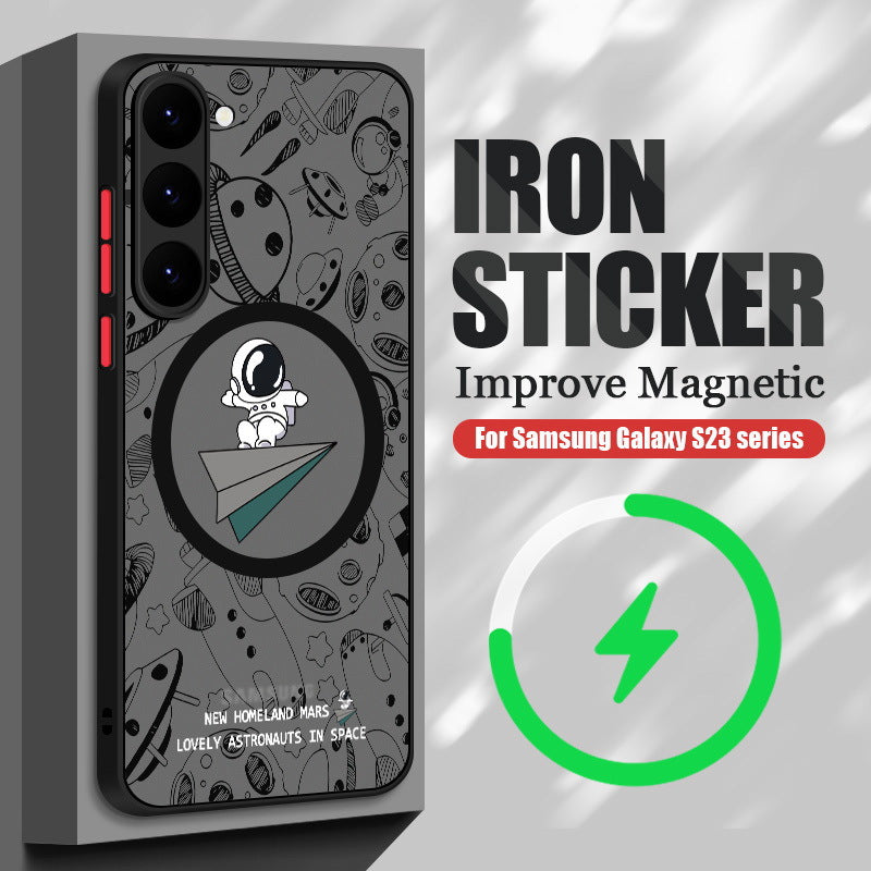 ETUI TELEPHONE EN VENTOUSE MAGNETIQUE INTEGREE