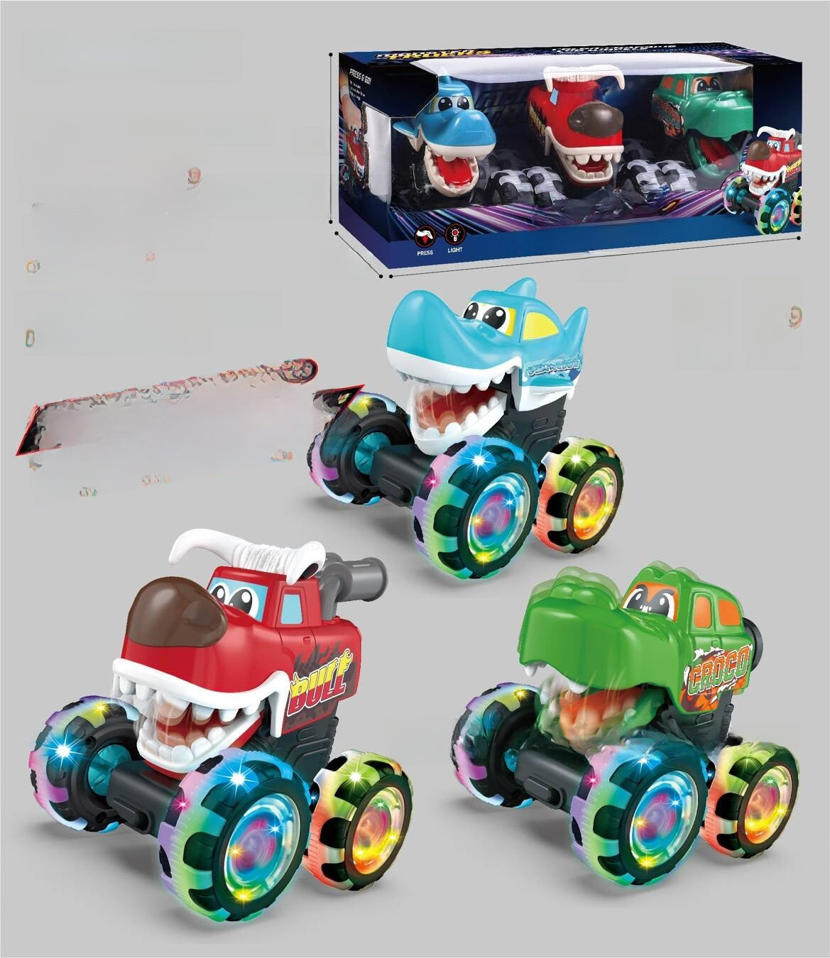 VEHICULE TOUT-TERRAIN AVEC LUMIERES COLOREES