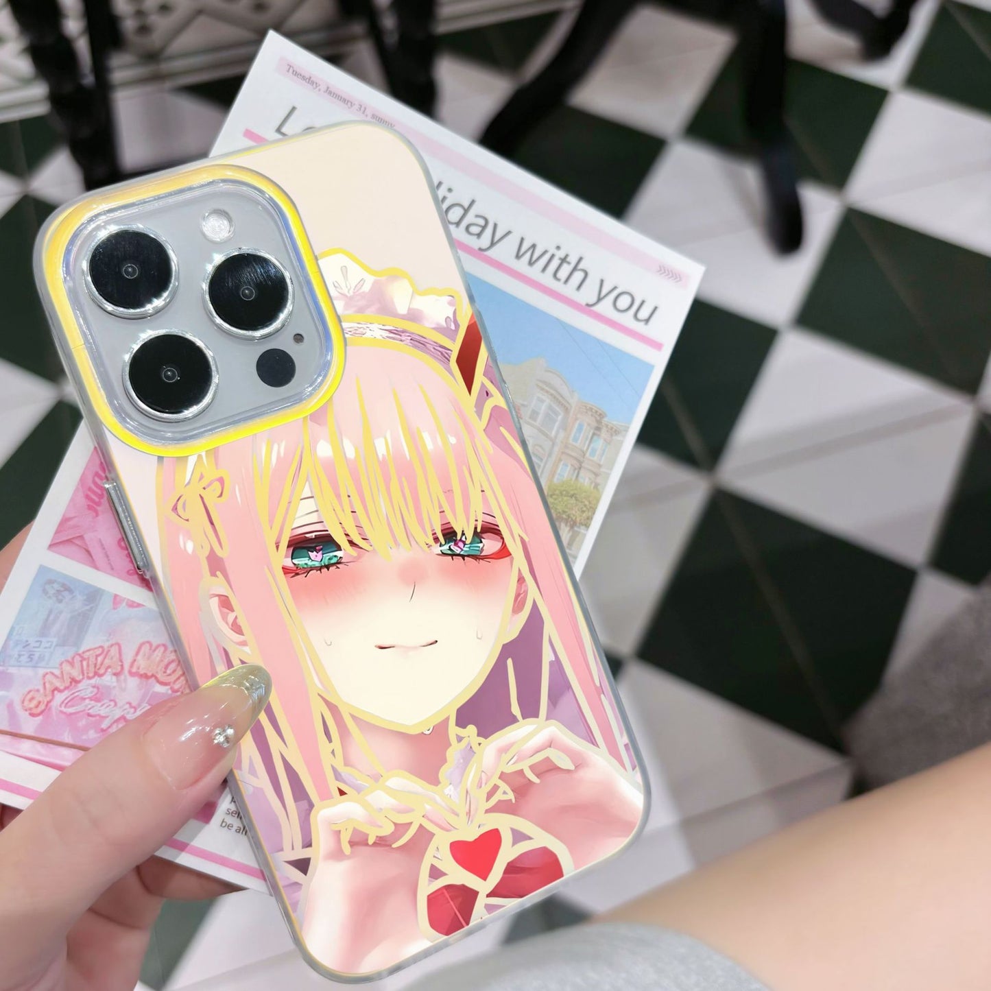 COQUE TELEPHONE IPHONE A COULEUR CHANGEANTE