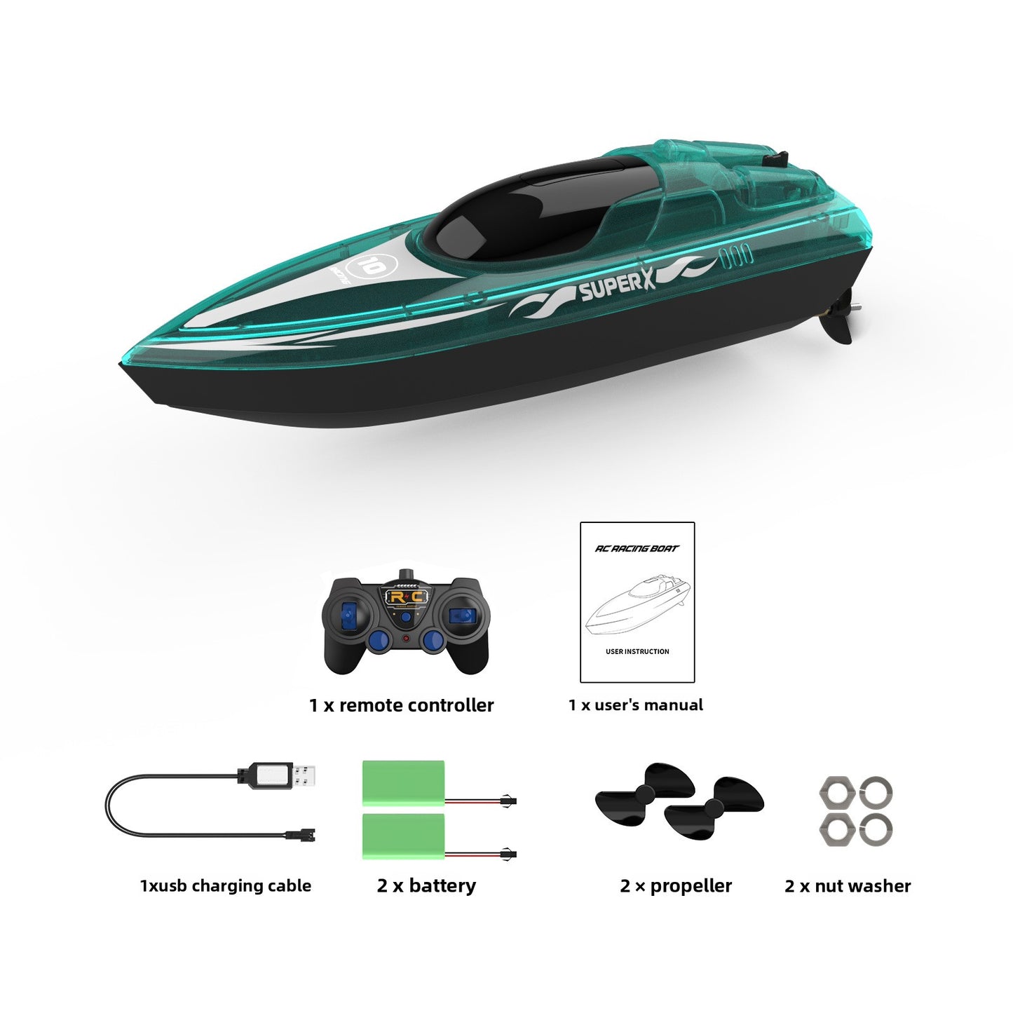 BATEAU A COMMANDE LUMINEUSE