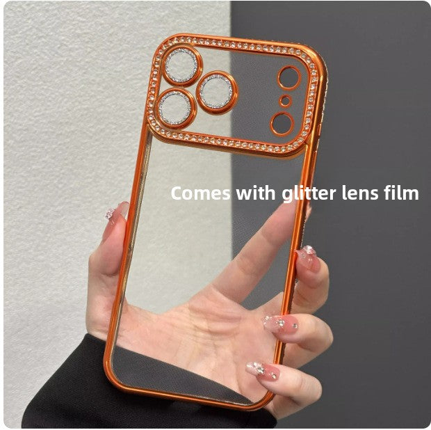 COQUE TELEPHONE DESIGN EN STRASS ACCENTS DE CRISTAL