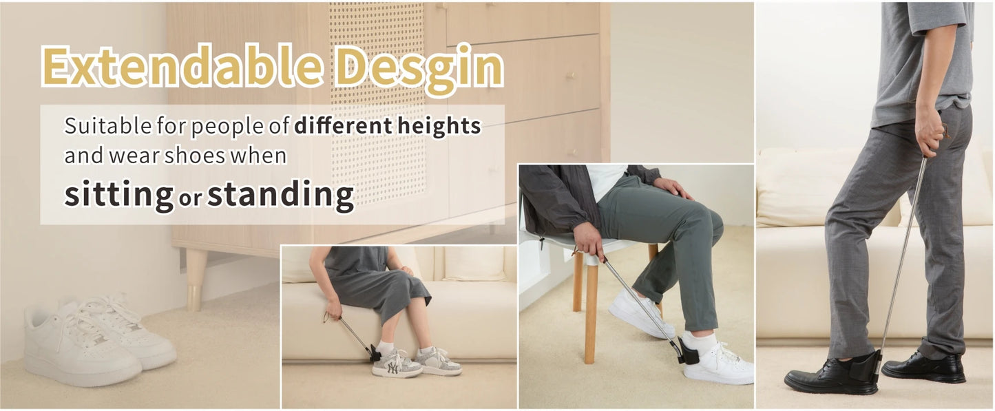 CORNE A CHAUSSURES A MANCHE POUR PERSONNES AGEES