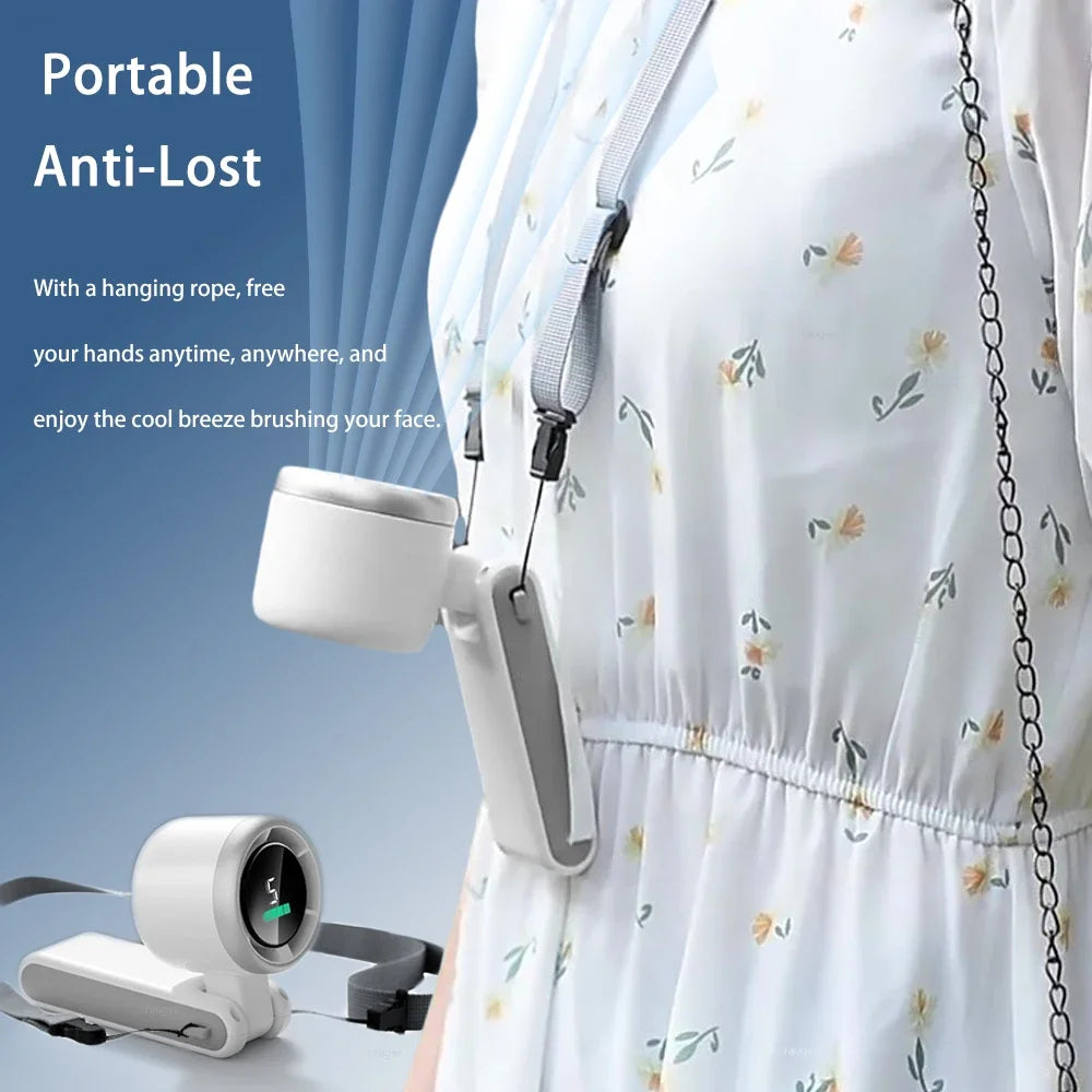 MINI VENTILATEUR DE POCHE PLIABLE SANS LAME RECHARGEABLE