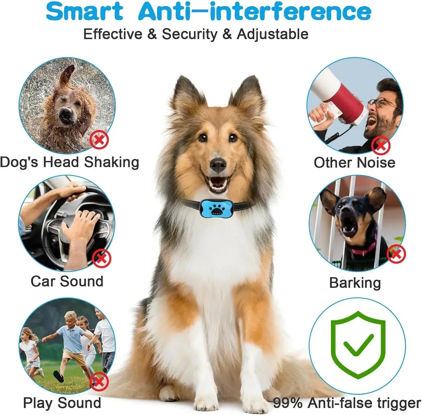 DISPOSITIF ANTI-ABOIEMENT POUR CHIEN DE COMPAGNIE RECHARGEABLE