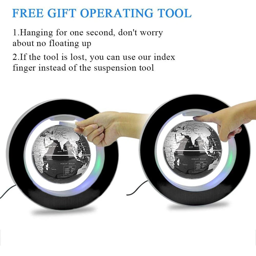 GLOBE TERRESTRE LEVIATION MAGNETIQUE AVEC LED