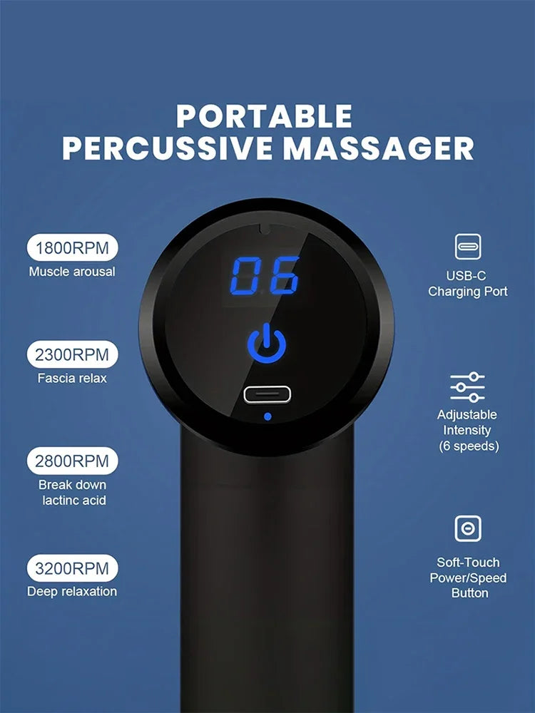 PISTOLET DE MASSAGE MULTIFONCTIONNEL ELECTRIQUE POUR FASCIA