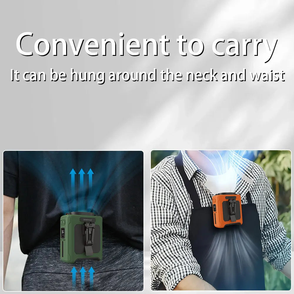 VENTILATEUR 10000mAh AVEC 5 VITESSES ET LUMIERE