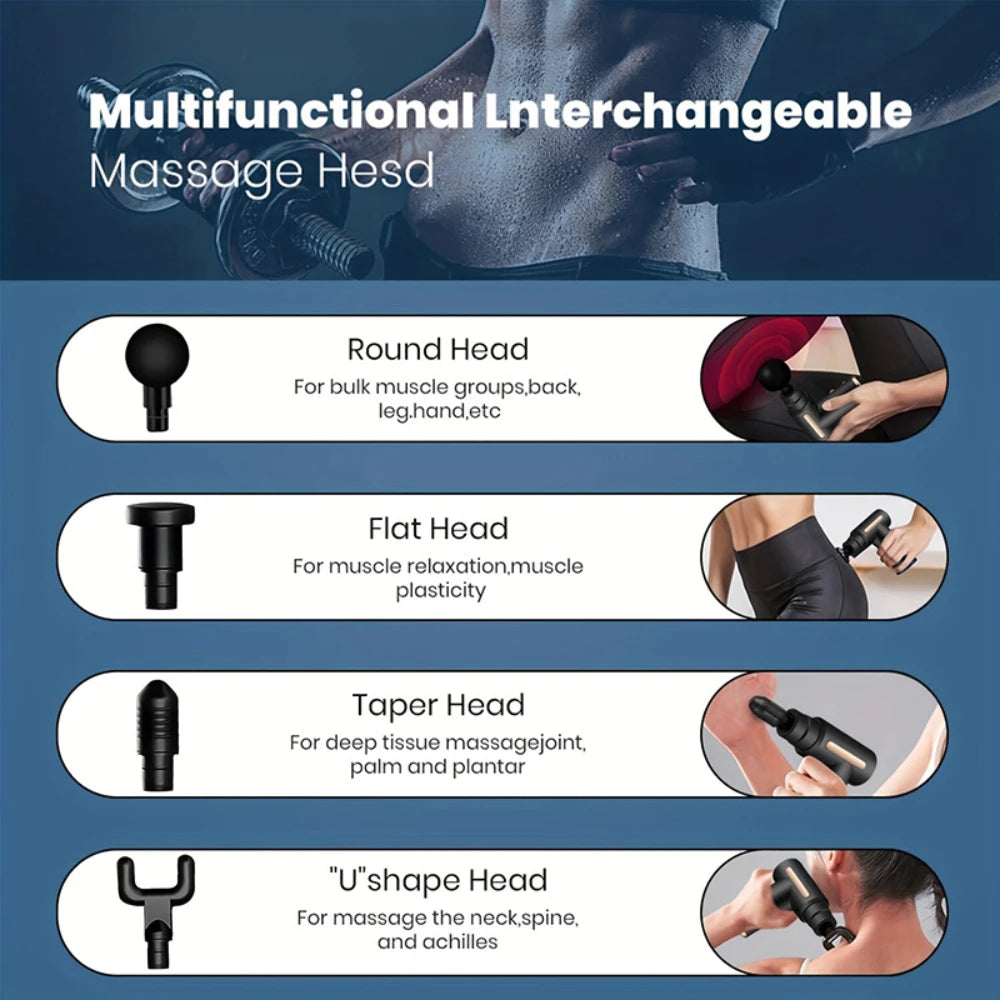 PISTOLET DE MASSAGE MULTIFONCTIONNEL ELECTRIQUE POUR FASCIA