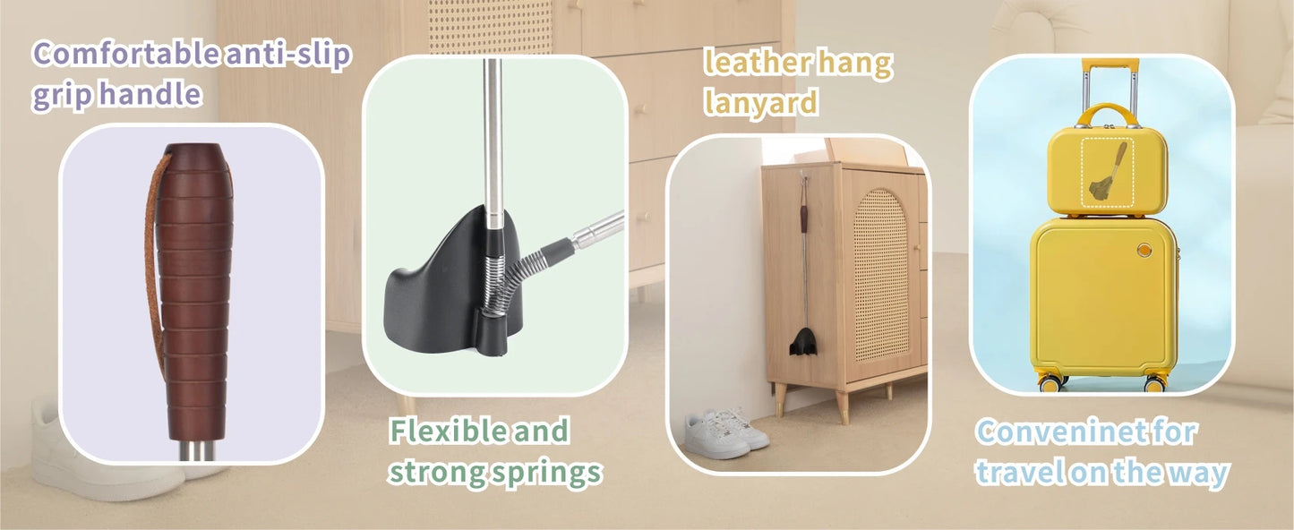 CORNE A CHAUSSURES A MANCHE POUR PERSONNES AGEES