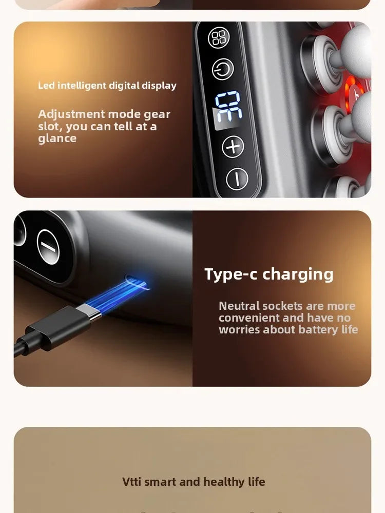 PISTOLET DE FASCIA/MASSEUR MULTI-TETES