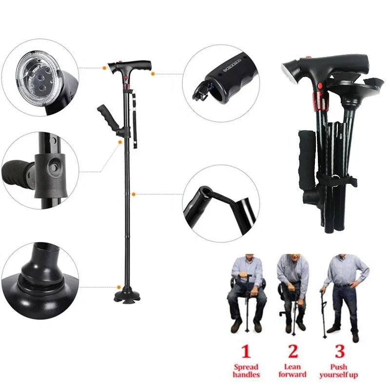 CANNE PLIANTE TELESCOPIQUE PERSONNES AGEES