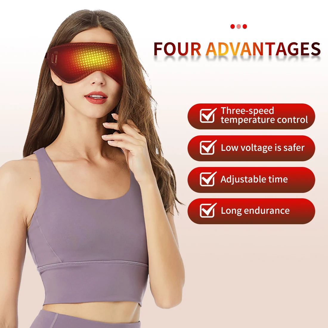 MASQUE CHAUFFANT YEUX  SECS 3 NIVEAUX