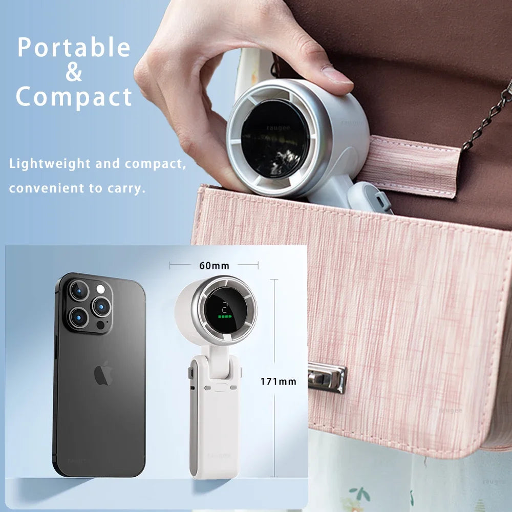 MINI VENTILATEUR DE POCHE PLIABLE SANS LAME RECHARGEABLE