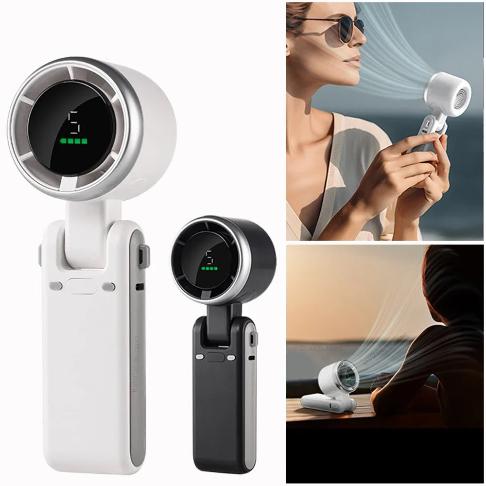 MINI VENTILATEUR DE POCHE PLIABLE SANS LAME RECHARGEABLE