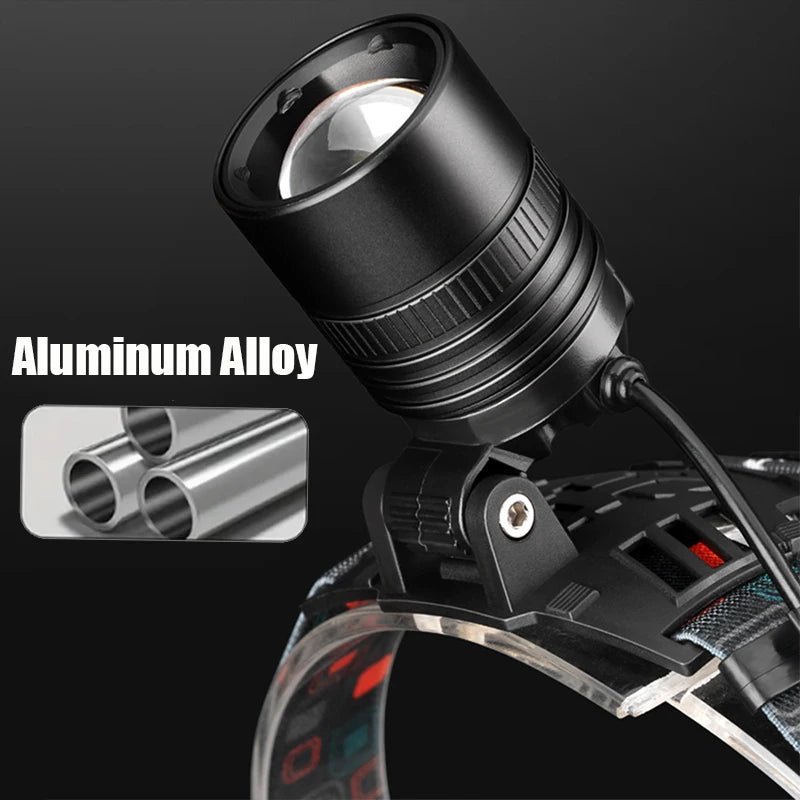 LAMPE FRONTALE EN ALLIAGE D'ALUMINIUM