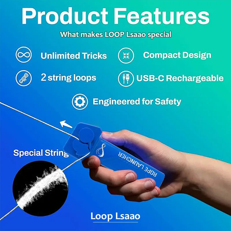 LANCEUR DE CORDE ELECTRIQUE USB/JOUET FIDGET