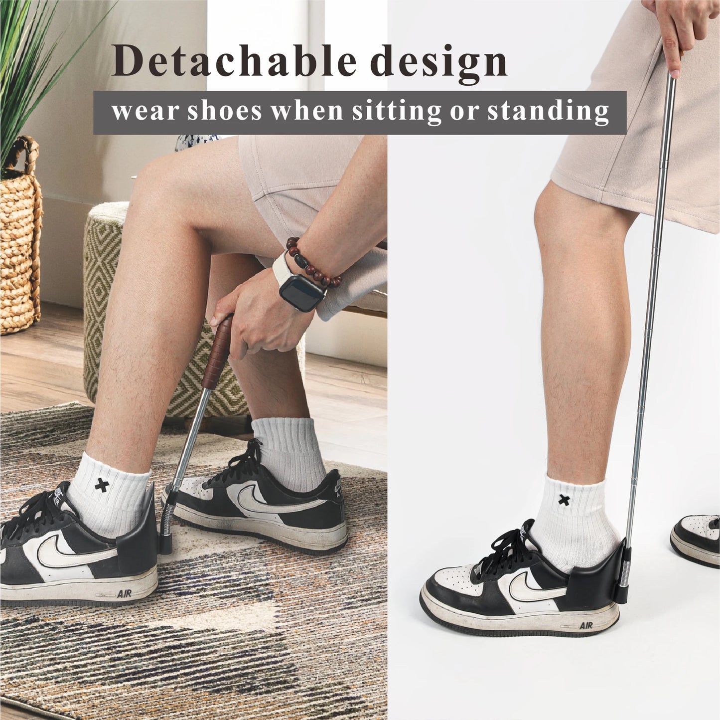 CORNE A CHAUSSURES A MANCHE POUR PERSONNES AGEES