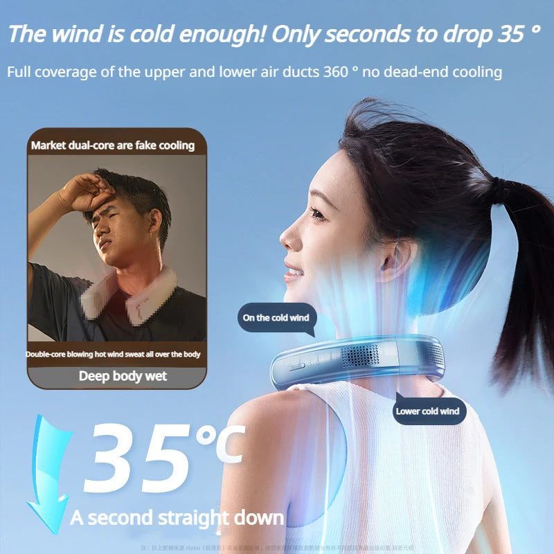 VENTILATEUR DE COU PORTABLE/RECHARGEABLE