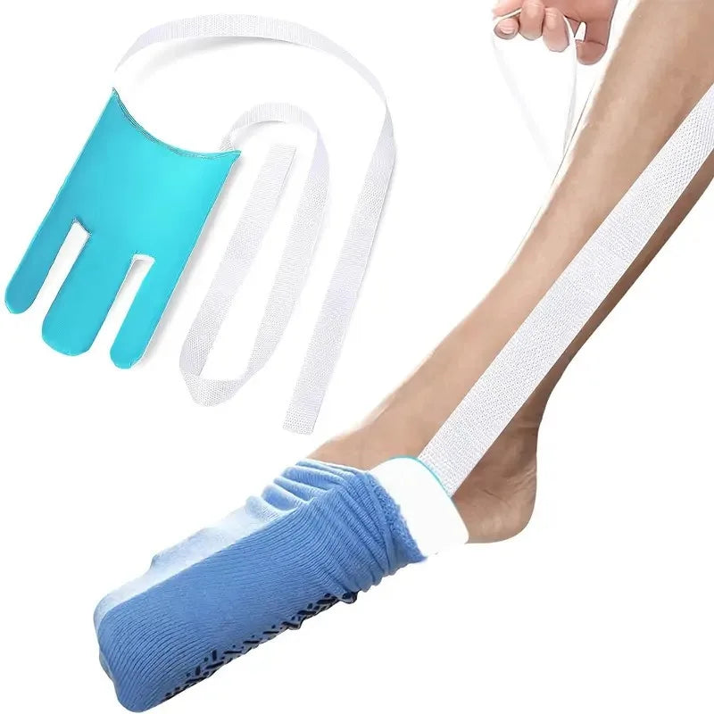 POIGNEE ERGONOMIQUE D'AIDE AU CHAUSSETTE POUR PERSONNES AGEES