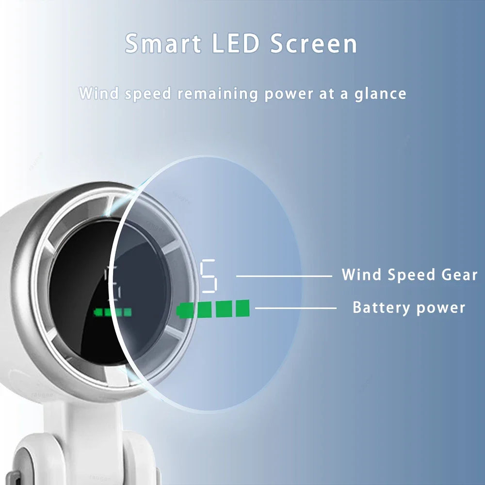 MINI VENTILATEUR DE POCHE PLIABLE SANS LAME RECHARGEABLE