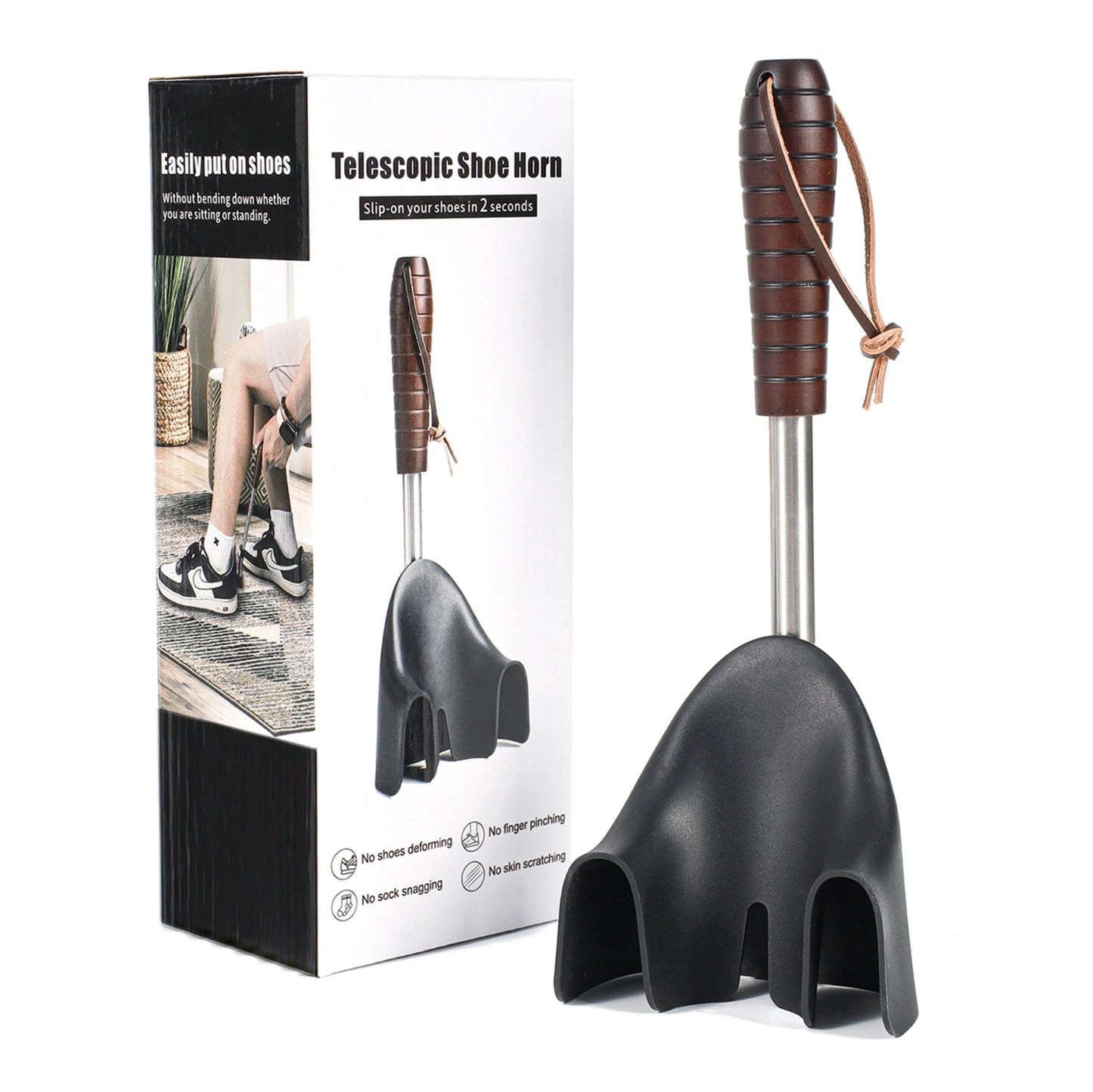 CORNE A CHAUSSURES A MANCHE POUR PERSONNES AGEES