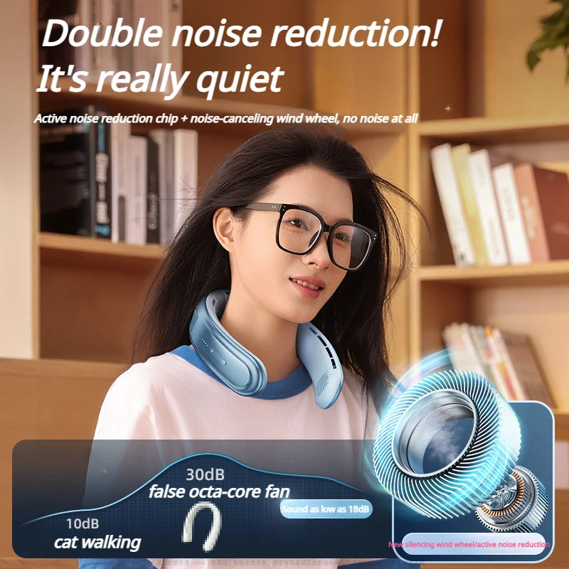 VENTILATEUR DE COU PORTABLE/RECHARGEABLE