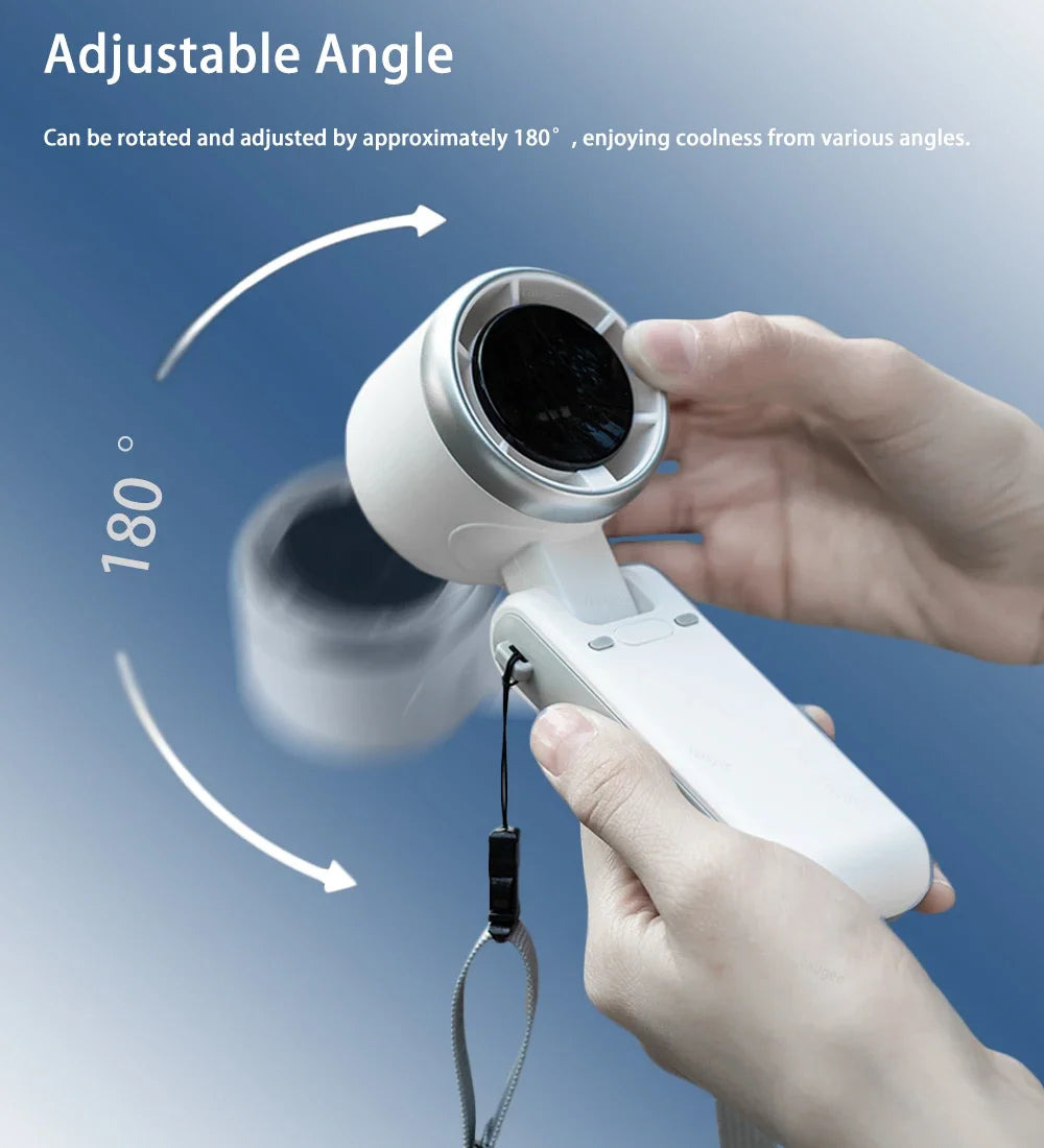 MINI VENTILATEUR DE POCHE PLIABLE SANS LAME RECHARGEABLE