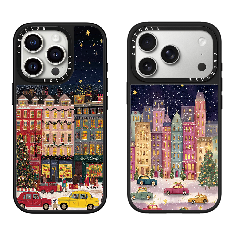 COQUE MAGNETIQUE POUR IPHONE A MOTIF DE NOEL