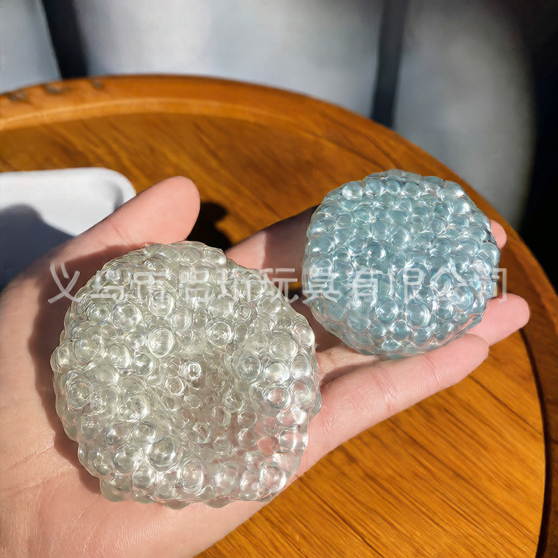 BALLE ANTI-STRESS SENSORIELLE TRANSPARENTE